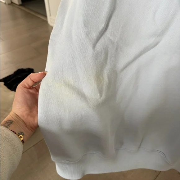 Off-White Sky Blue Hoodie - Picture 7 of 8